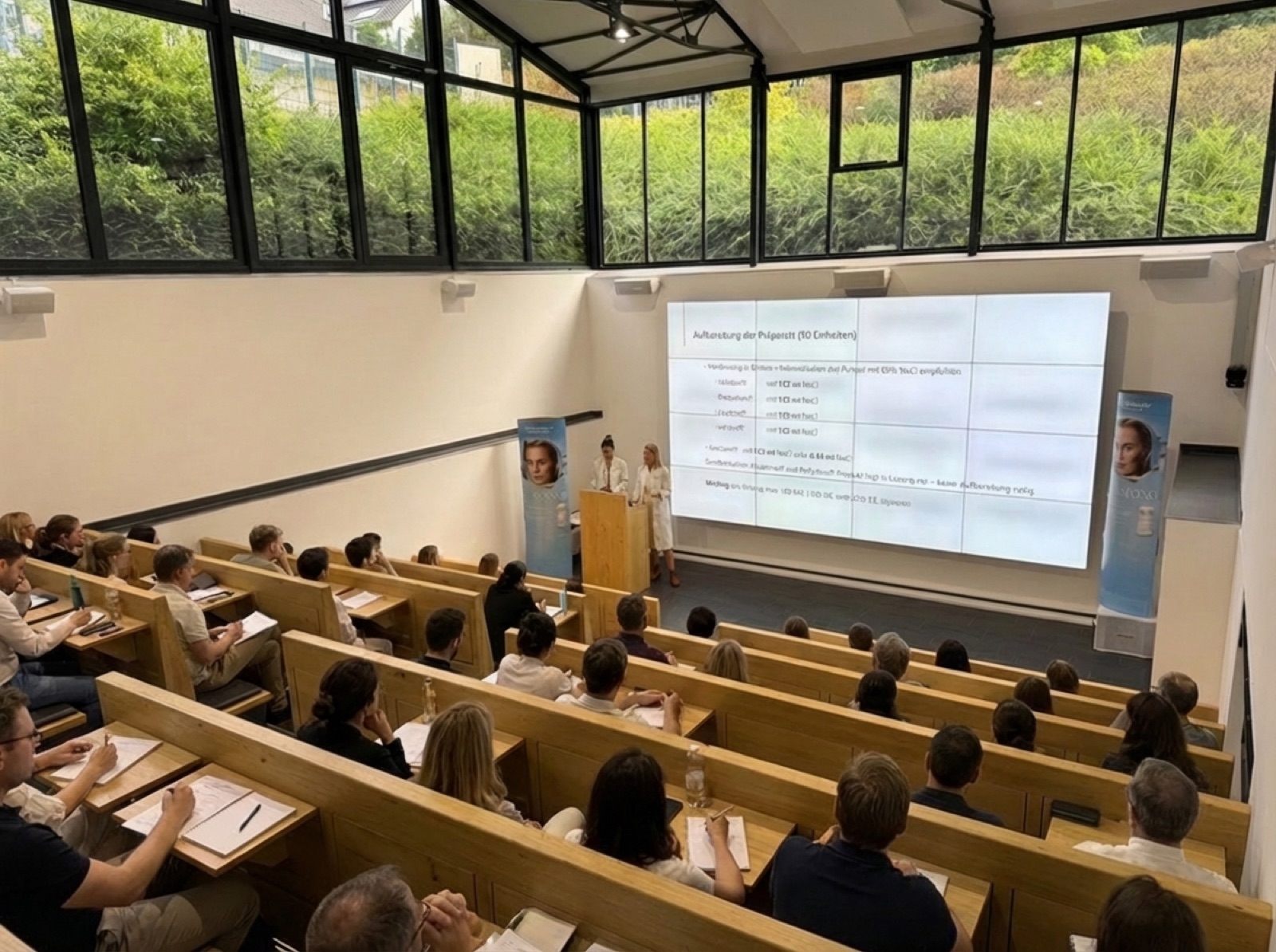 Teilnehmende beim Business-Event im Hörsaal
